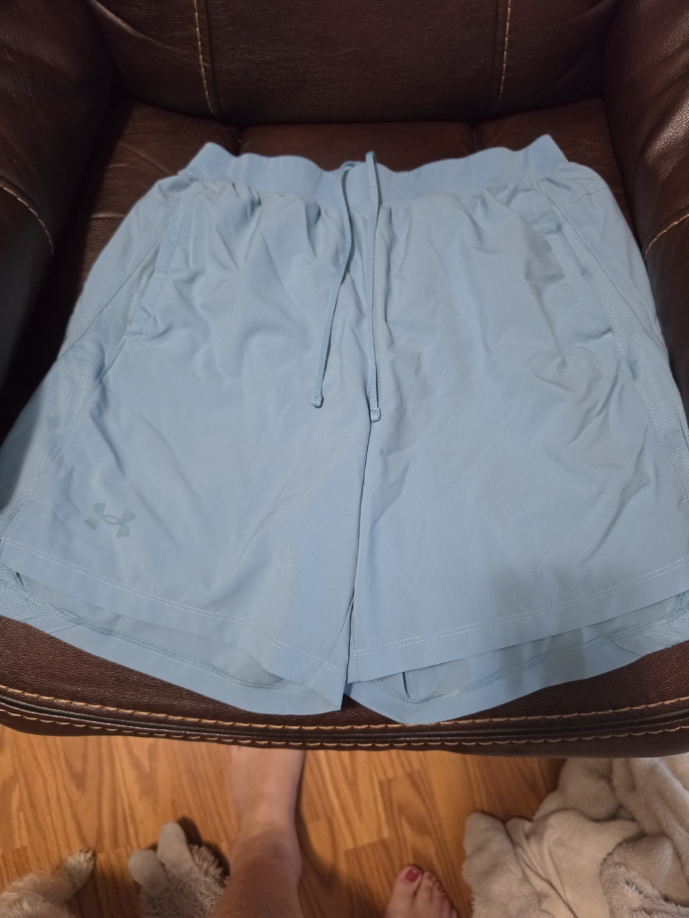 Under Armour Light Blue Men's Athletic Shorts